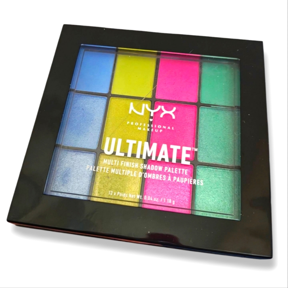 NYX Ultimate Eyeshadow Palette Electric Neon Eyeshadow Multicolored Palette